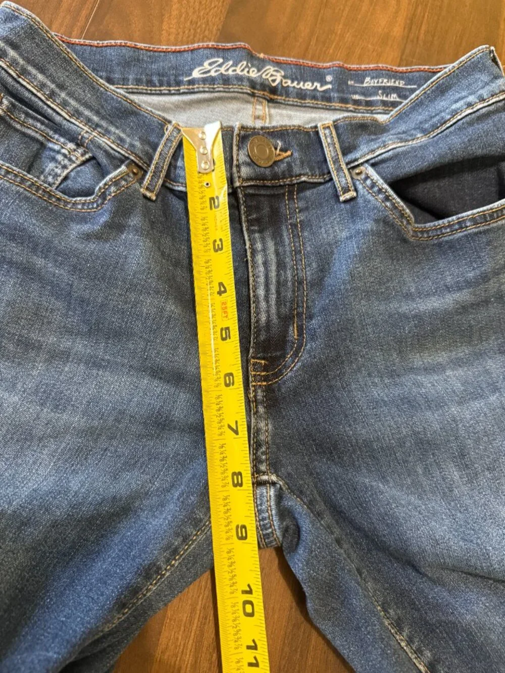 Eddie Bauer Women's Boyfriend Slim 6 - Picture 10 of 14